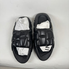 Balmain Black Puffer Sandals Size 45