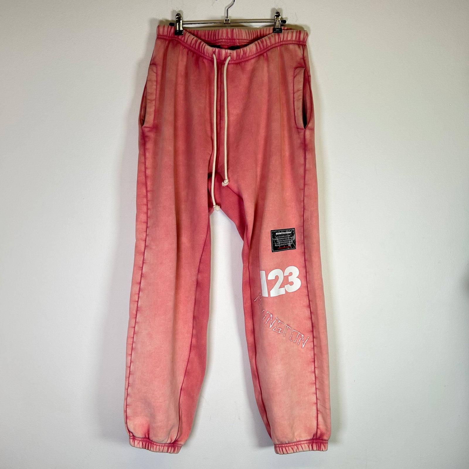 Rivington Roi Rebis Washed Pink CVA USO-123 Sweatpants Size L
