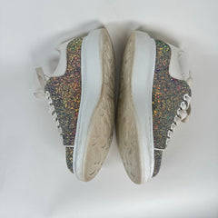 Alexander McQueen Multicolor Glitter Sneakers Size 38