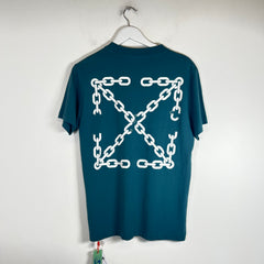 Off-White Teal Chain Arrows T-Shirt Size S