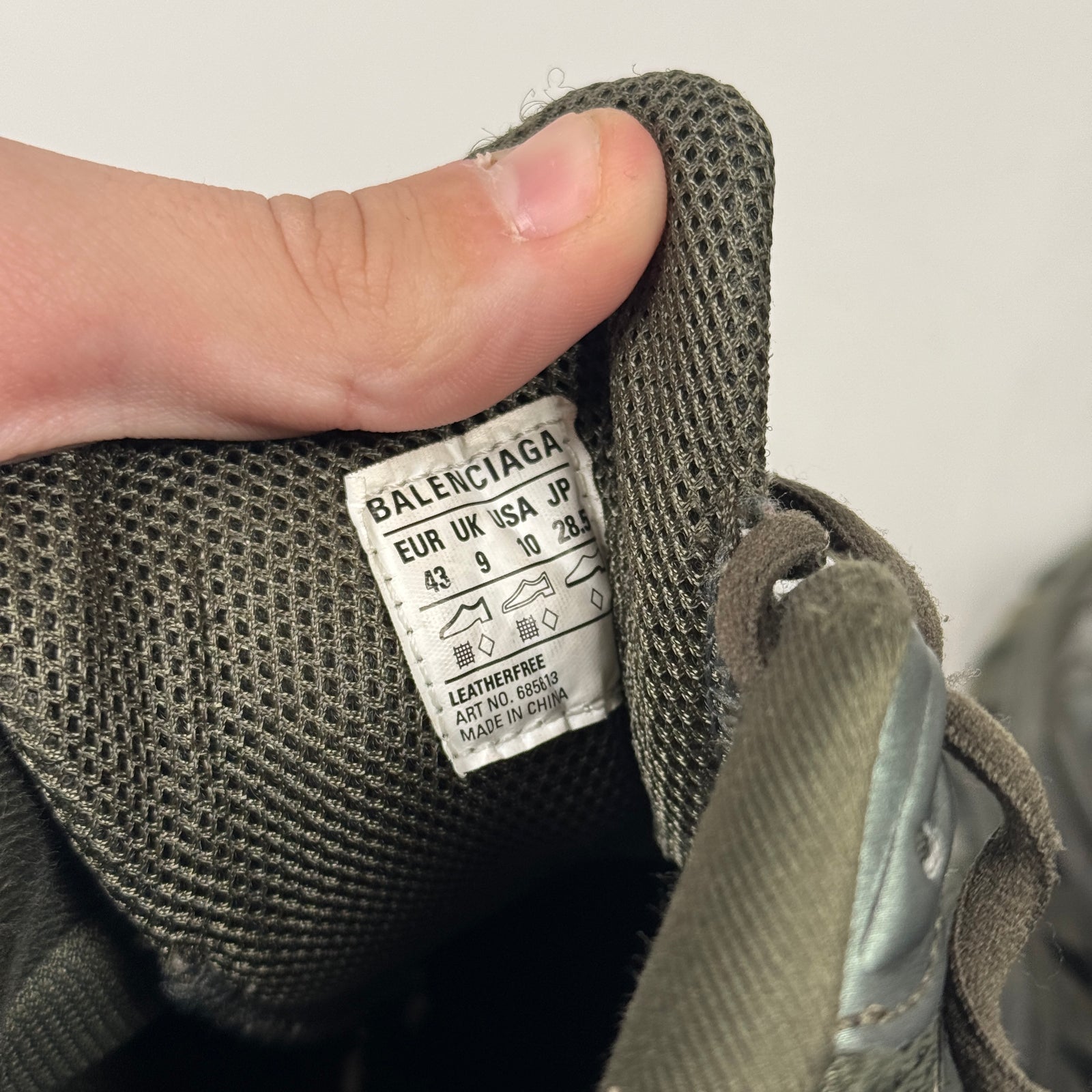 Balenciaga Olive Defenders Size 43