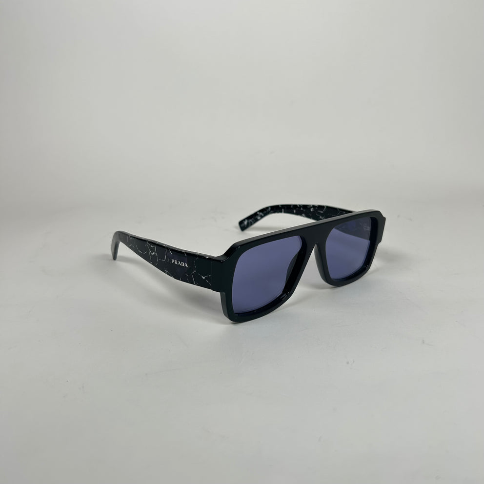 Prada Black Marble Square Sunglasses