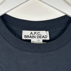A.P.C x Brain Dead Embroidered T-Shirt Size M