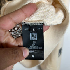Birth Of Royal Child Cream 'Flashlight' Zip-Up Hoodie Size L