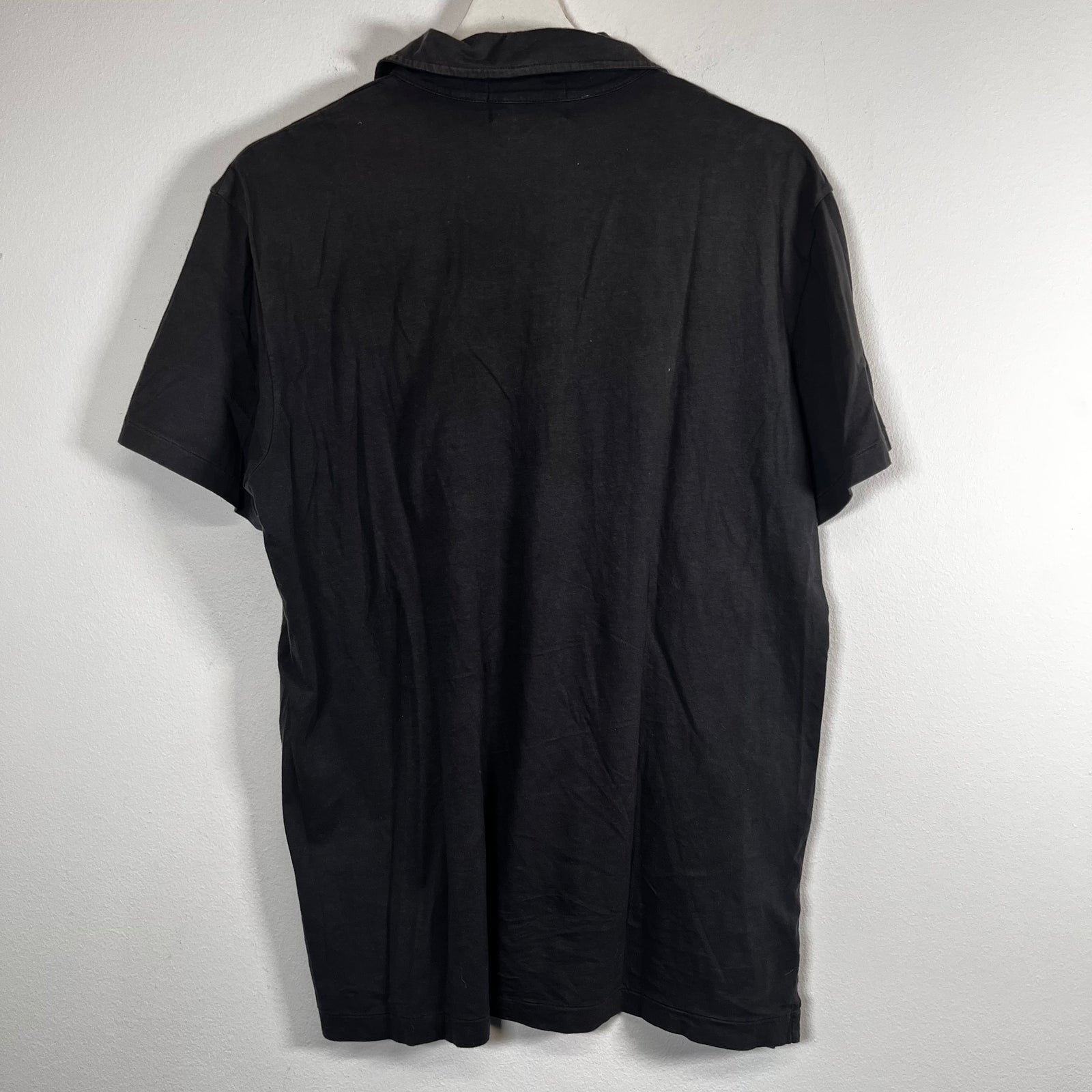 RRL Charcoal 1/4 Polo Shirt Size M