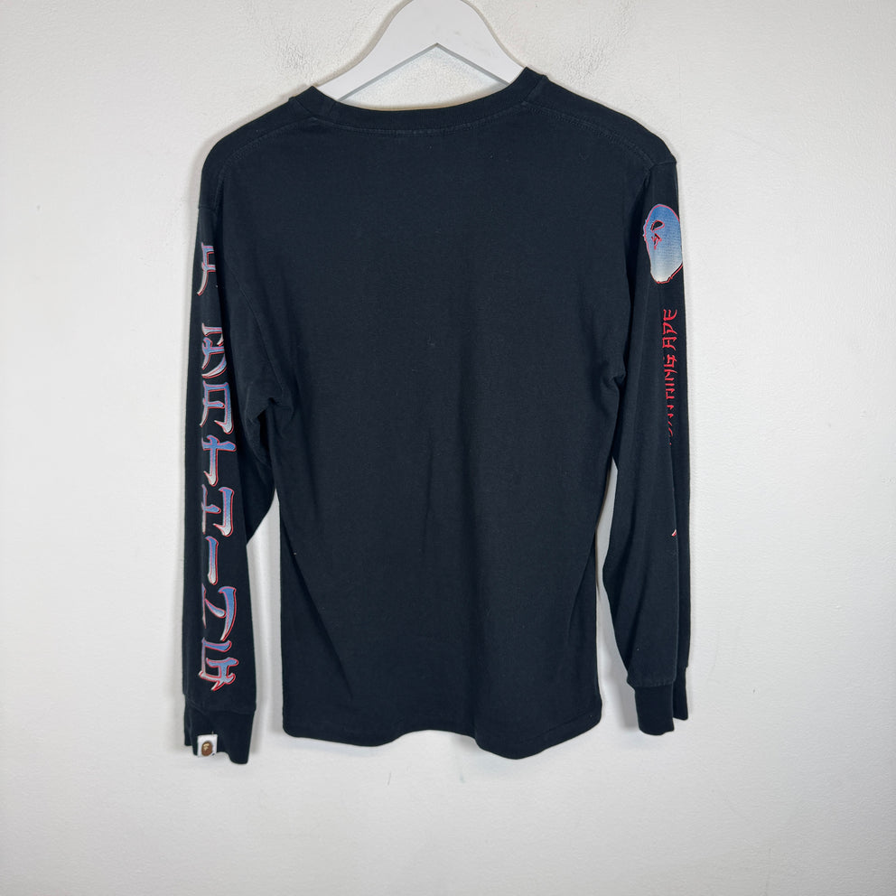 Bape Black 'Master' Logo Longsleeve Size S