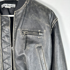 Acne Studios Aged Leather Bomber Size M