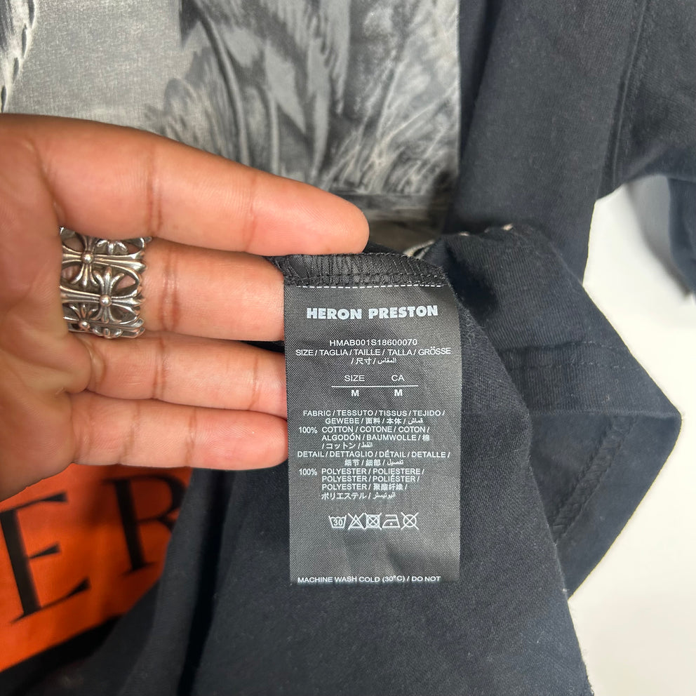 Heron Preston Black Swan T-Shirt Size M