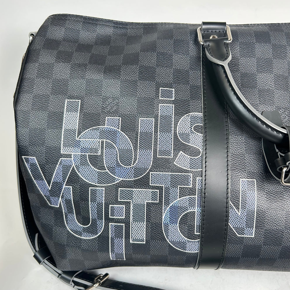 Louis Vuitton Damier Graphite Canvas Keepall Bandouliere 50
