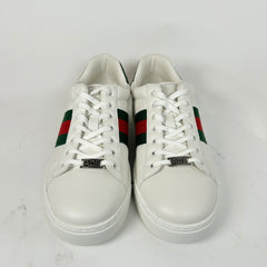 Gucci White Web Ace Sneaker Size GG 10
