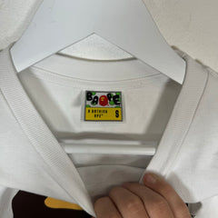 Bape White/Brown Ape Head Tee Size S
