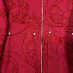 Fugazi Red Chainstitch Work Jacket Size Medium