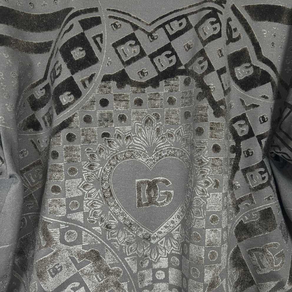 Dolce & Gabbana Black Runway All Over Print T-shirt Size L