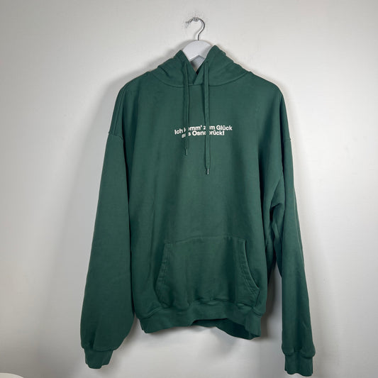 Vetements Green Tourist AW18 Hoodie Size XL