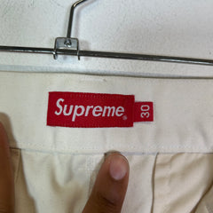 Supreme White Chino Pants