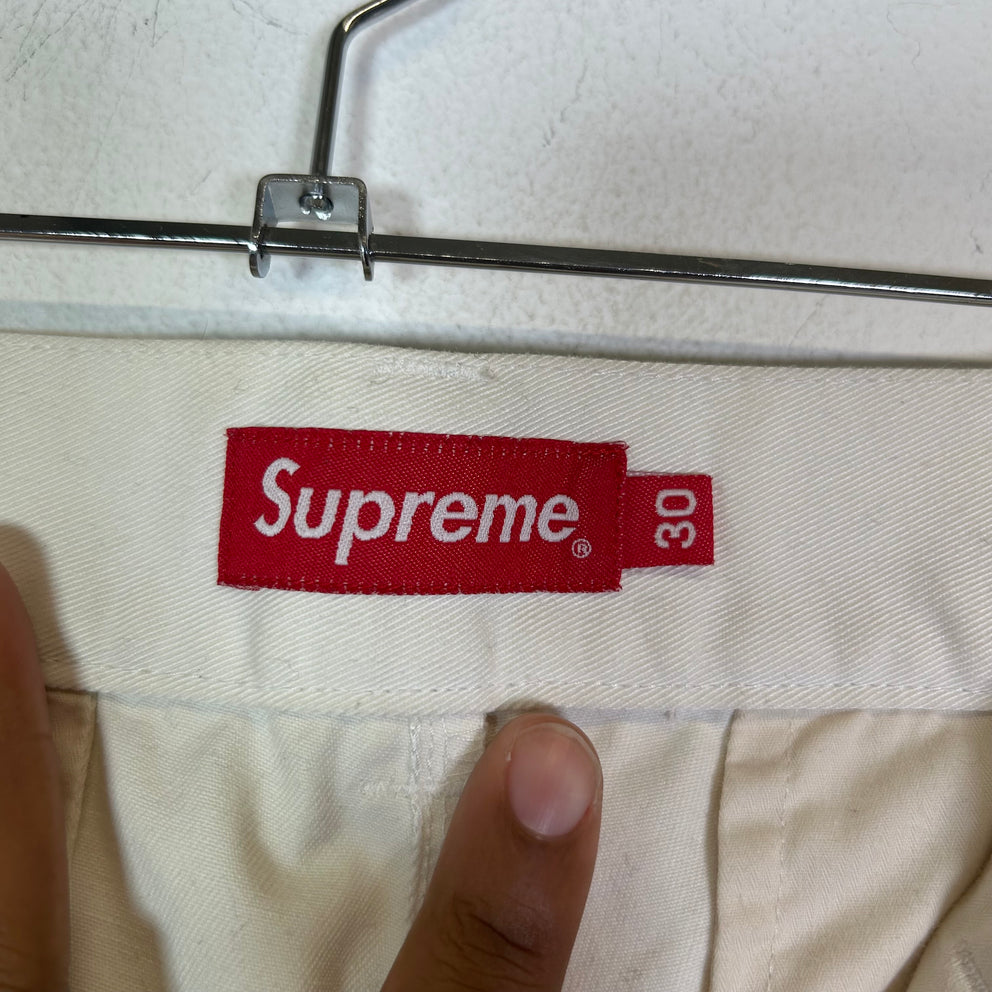 Supreme White Chino Pants