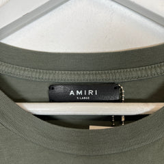 Amiri Green College Logo Tee Size XL