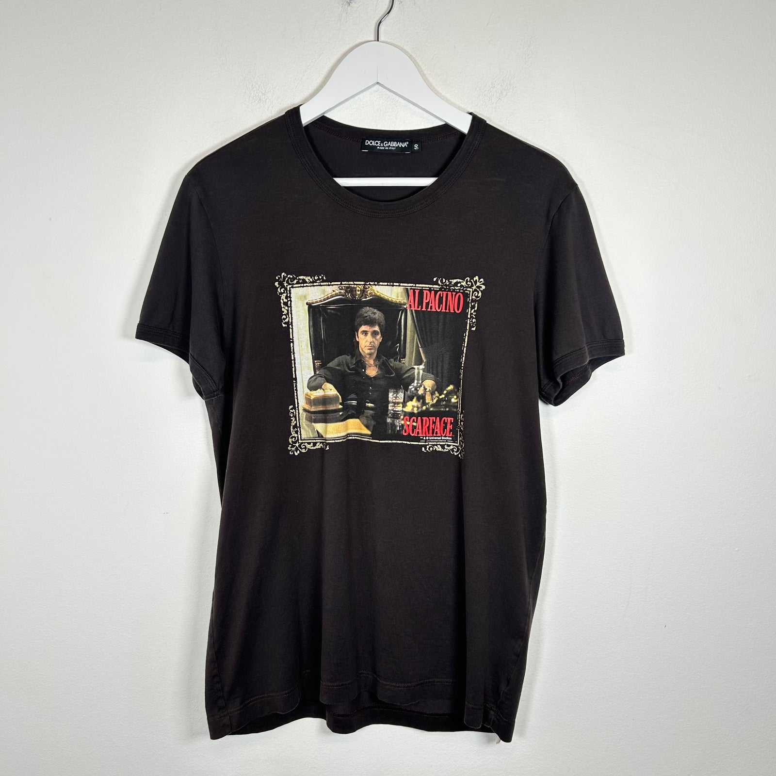 Dolce & Gabbana Brown Scarface T-Shirt Size M