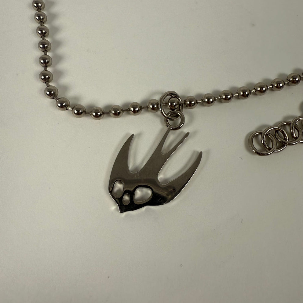 Alexander Mcqueen Silver 'Swallow' Bracelet