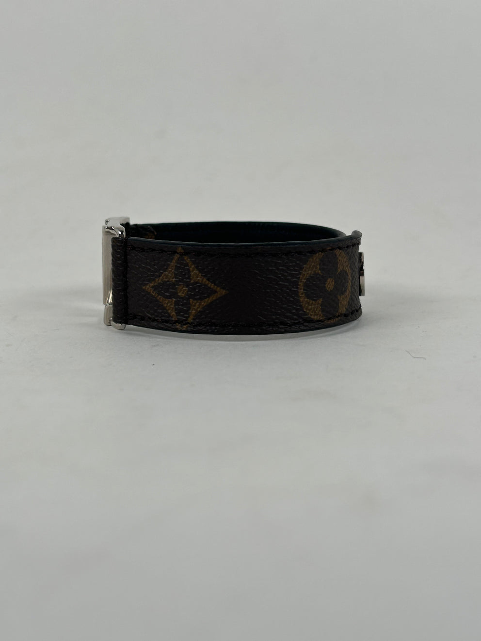 Louis Vuitton 'LV' Leather Strap Bracelet