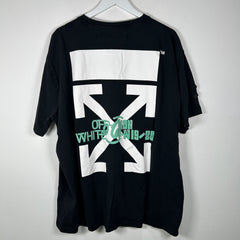 Off-White Water Fall Graphic T-Shirt Size M