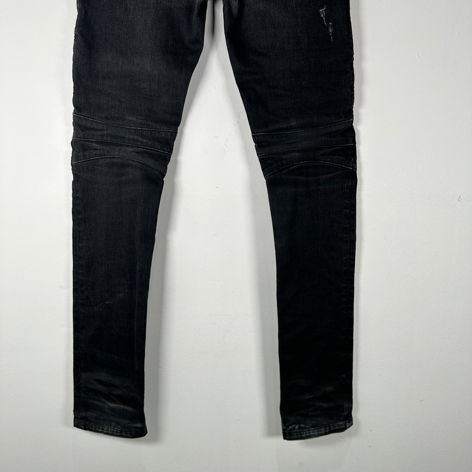 Balmain Black Biker Jeans Size 27