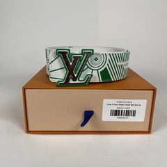 Louis Vuitton Green Skate Belt Size 34
