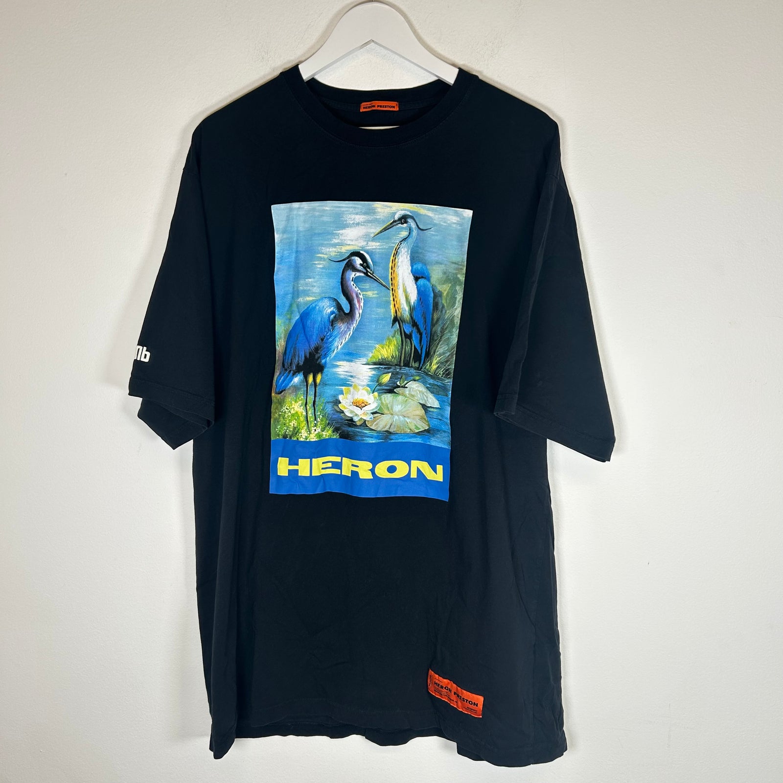 Heron Preston Black Swan T-shirt Size XL