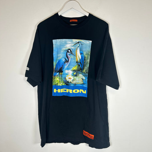 Heron Preston Black Swan T-shirt Size XL