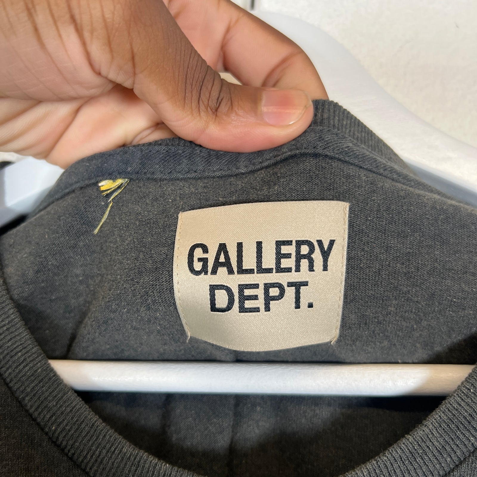 Gallery Dept Vintage Black Mechanic Logo T-Shirt Size L