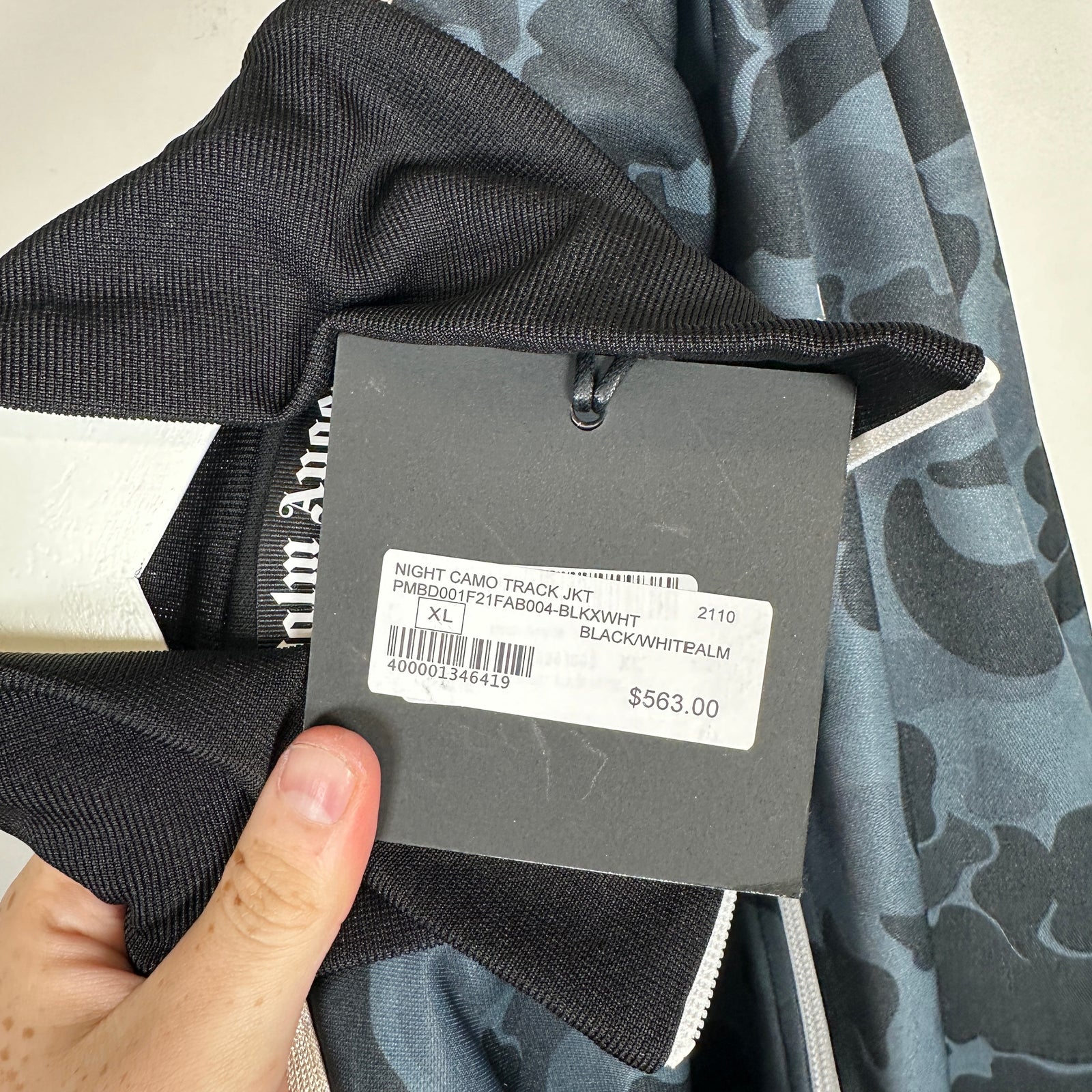 Palm Angels Night Camo Track Jacket Size XL