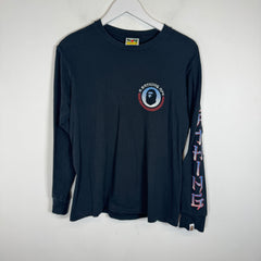 Bape Black 'Master' Logo Longsleeve Size S