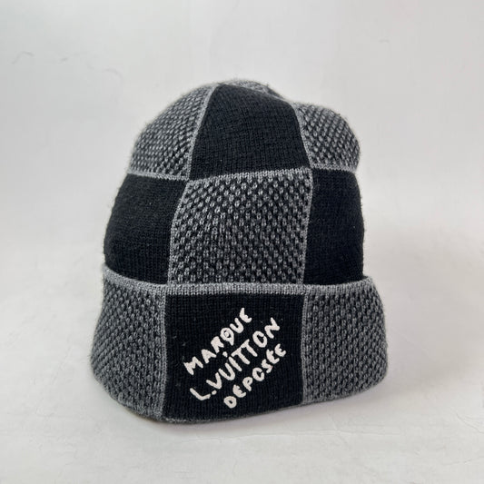 Louis Vuitton Black Damier Herritage Beanie