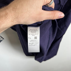 Lanvin Purple Curb Logo Tee Size L