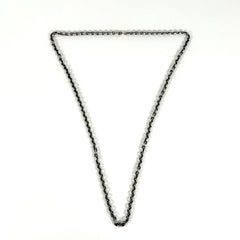 Chrome Hearts 30" Silver 'Paper-Chain' Necklace