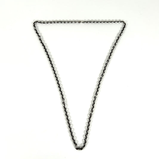 Chrome Hearts 30" Silver 'Paper-Chain' Necklace