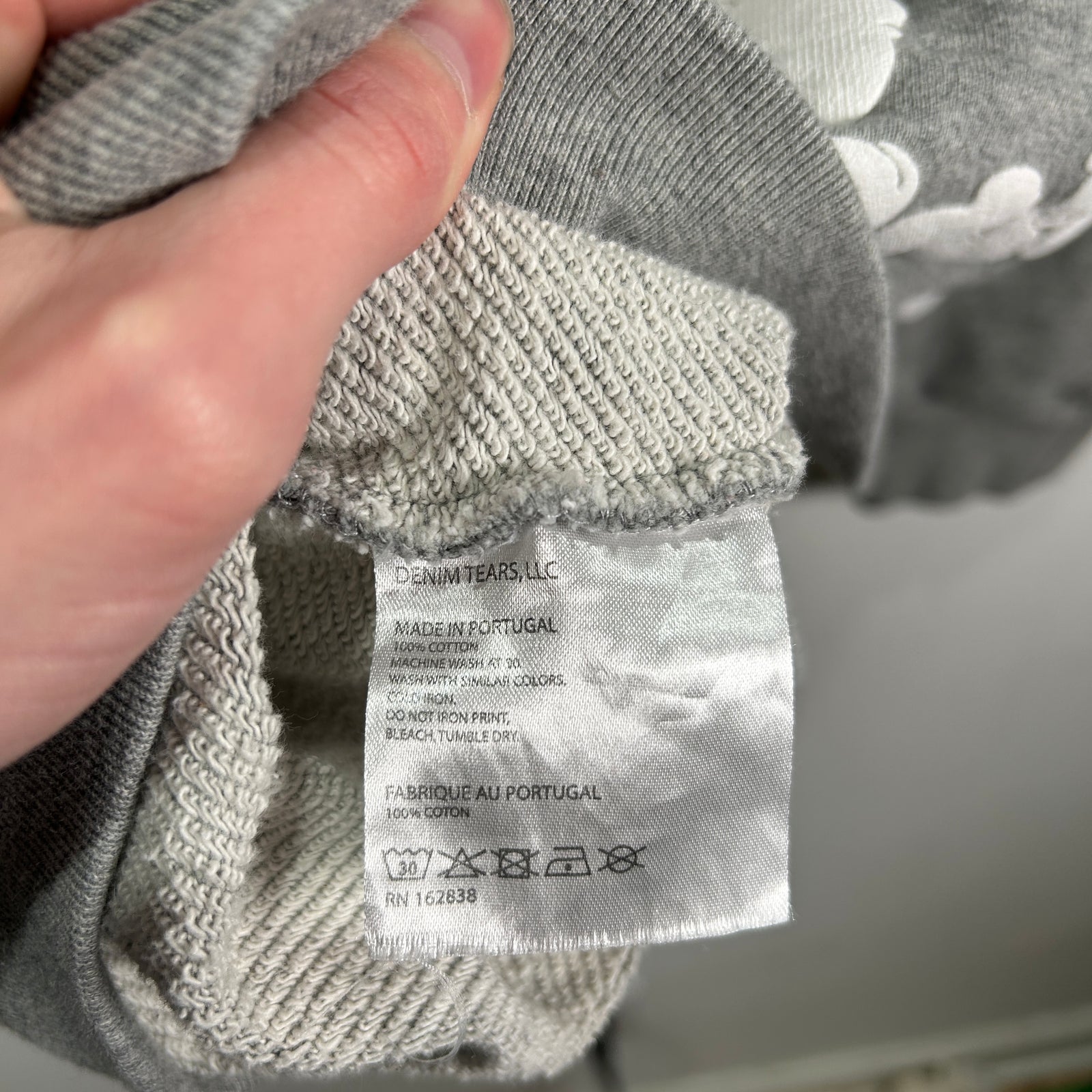 Denim Tears Gray Wreath Hoodie Size L