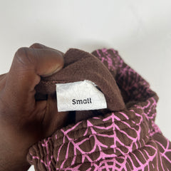 Sp5der Brown AOP Sweatpants Size S