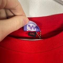 Mowalala Red 'Track' T-Shirt Size XXXL