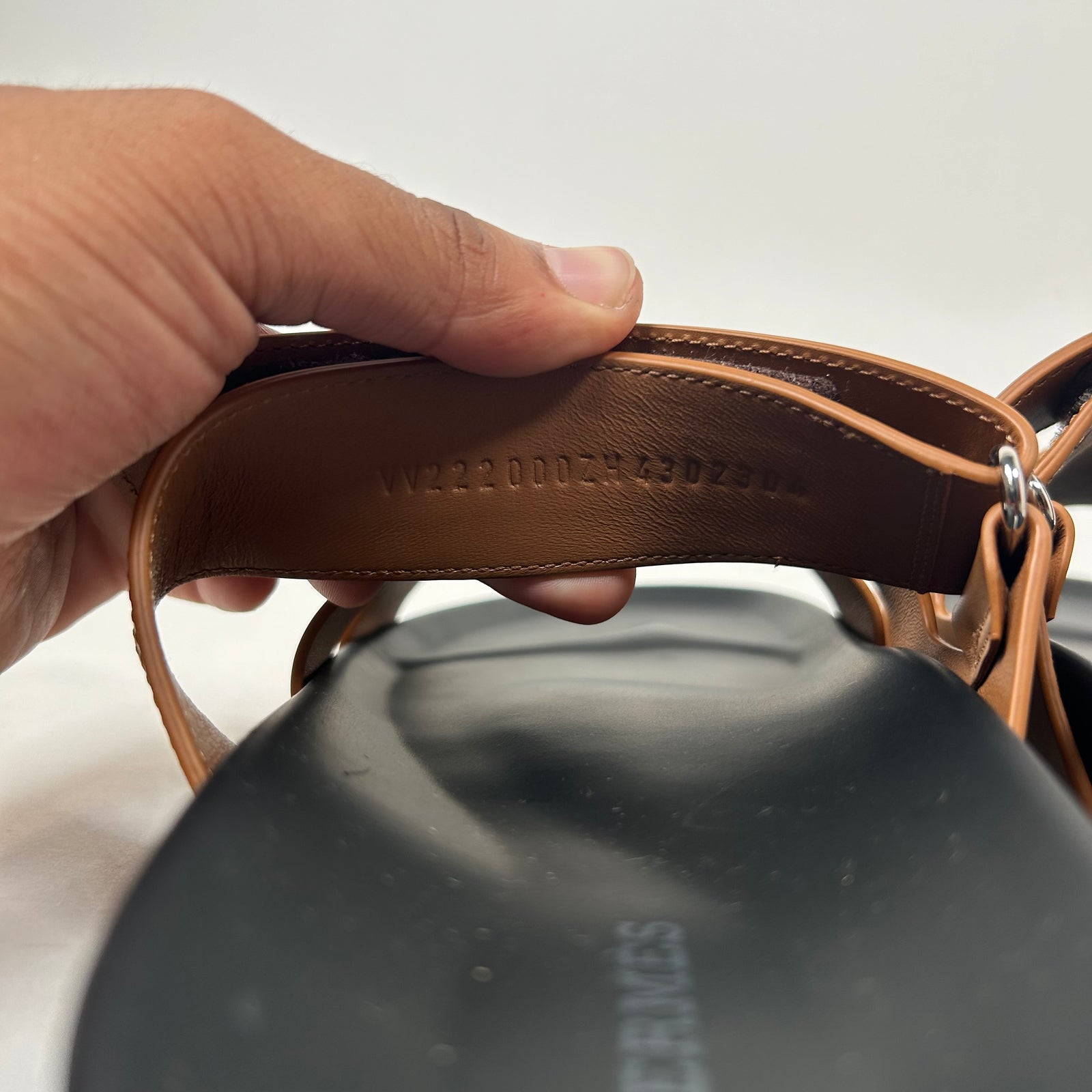 Hermes Brown Naturel Chypre Sandal Size 10