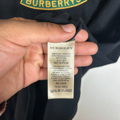 Burberry Black Classic Crest Logo Tee Size S
