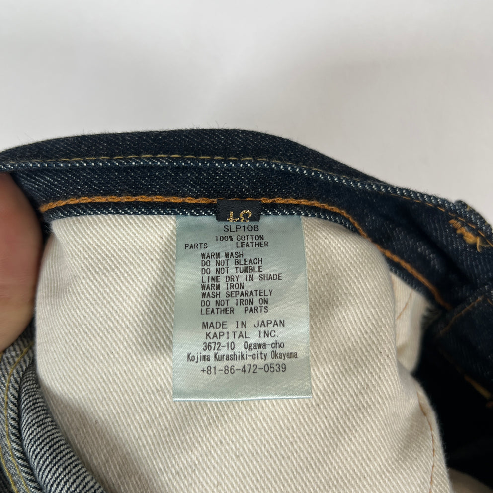 Kapital Dark Blue Okabellbo Flared Jeans Size 32