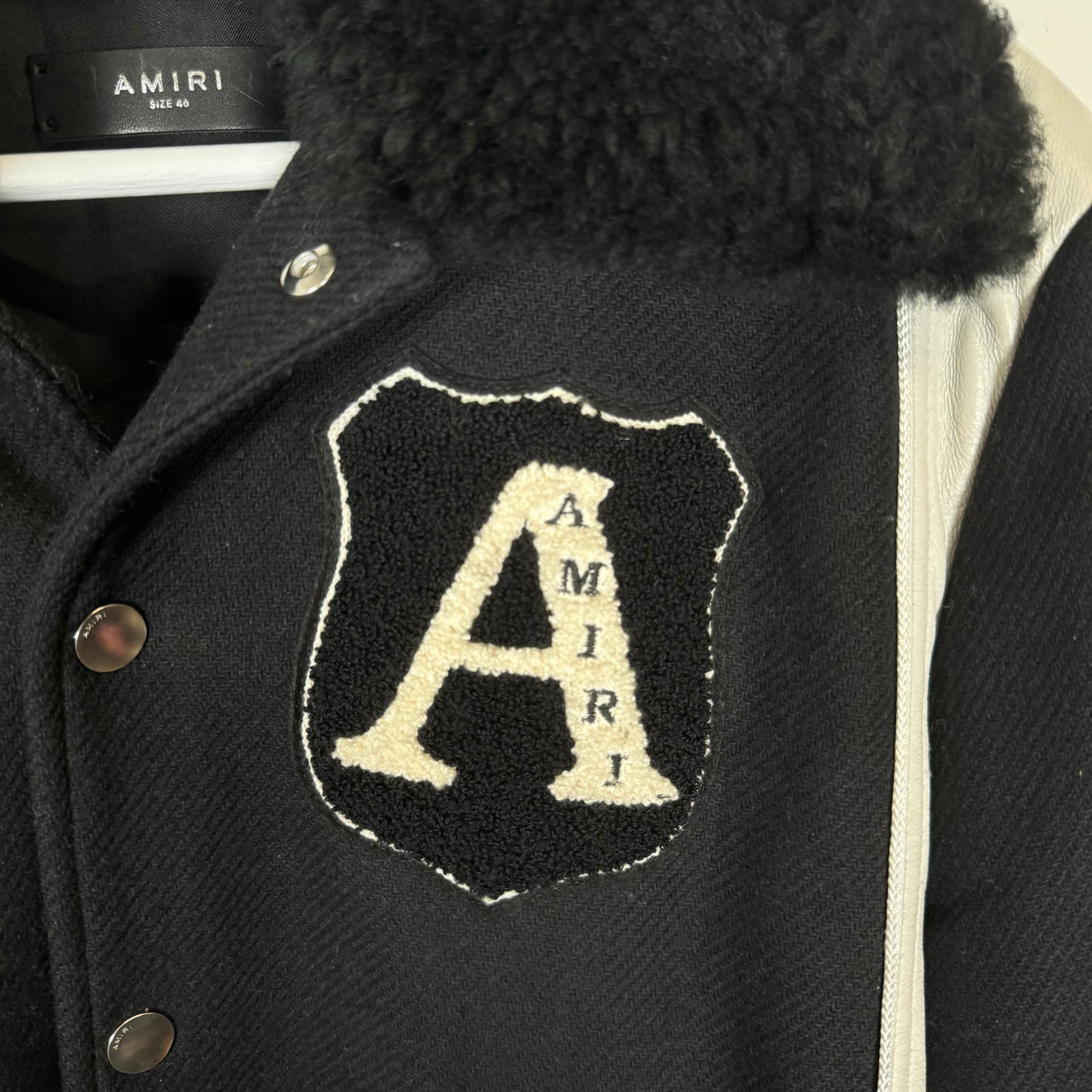 Amiri "Always On Point" Varsity Jacket Size 46