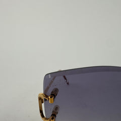 Cartier Gold C-Frame Sunglasses