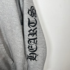 Chrome Hearts Grey "Fuck You" Thermal Lined Hoodie Size S