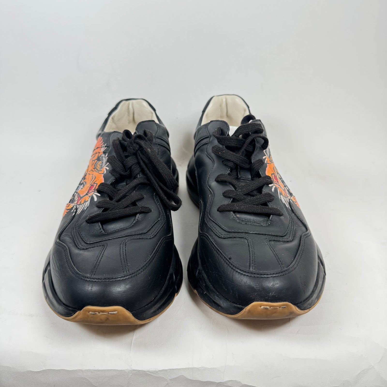 Gucci Black Tiger Rhyton Sneaker Size GG 12