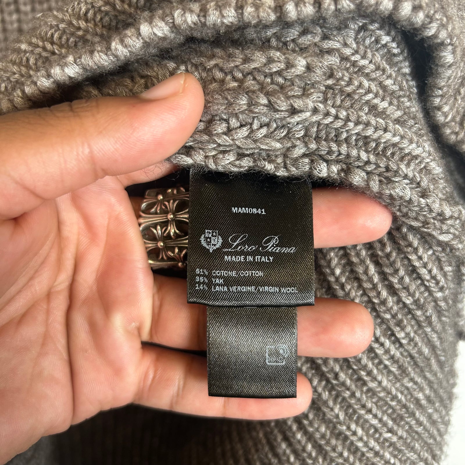 Loro Piana Merino Wool Turtle Neck Size 50