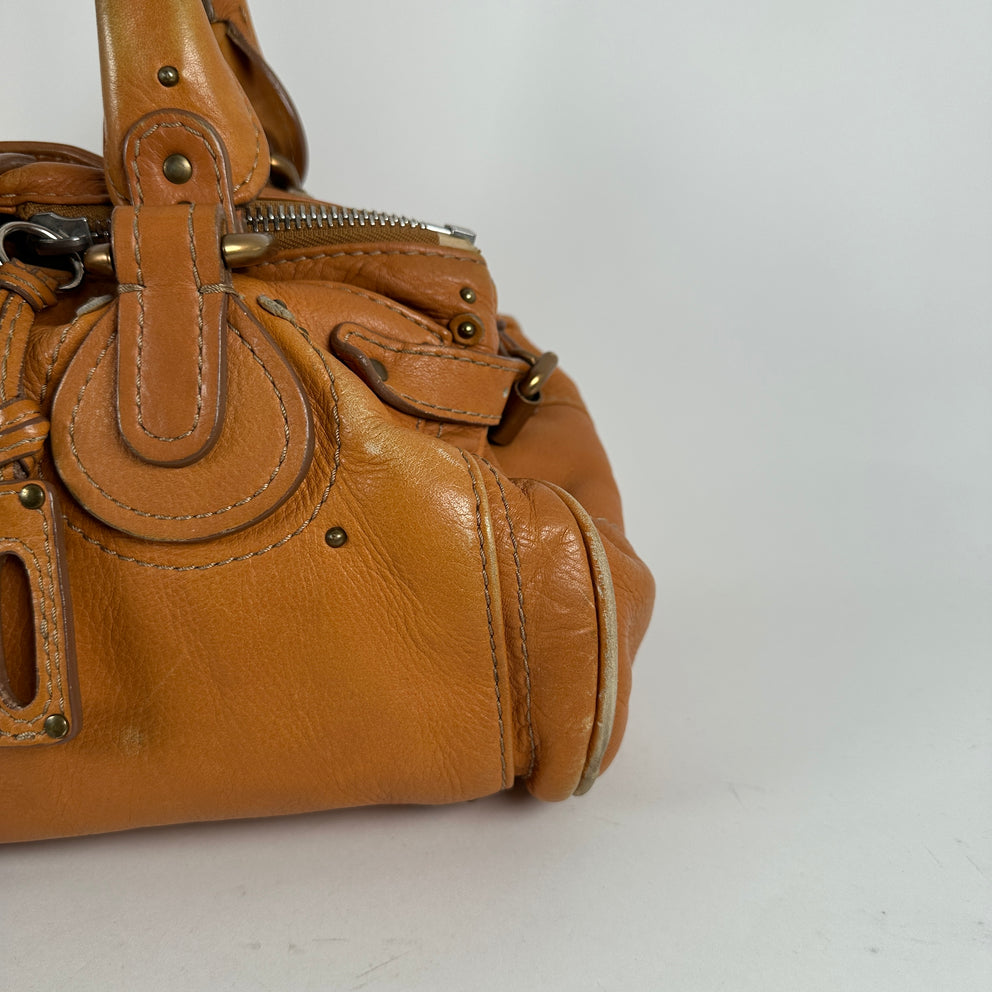 Chloe Paddington Lock Leather Handbag