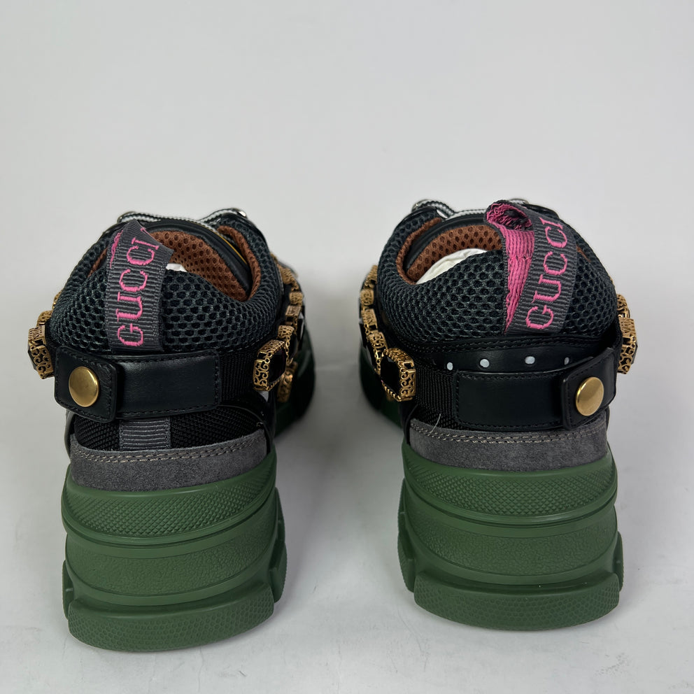 Gucci Crystal Embellished Flashtrek Sneaker