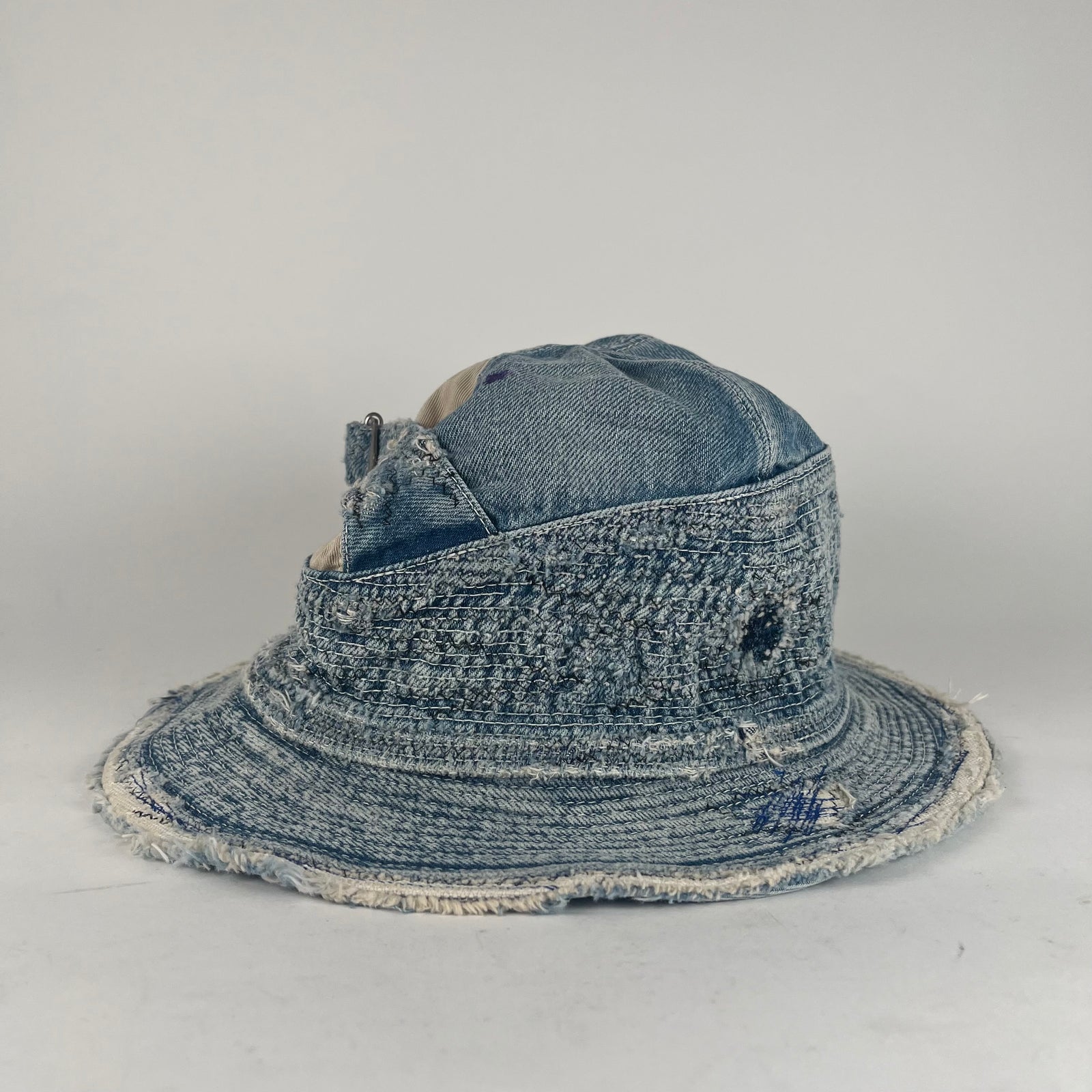 Kapital Light Boro Jean Bucket Hat
